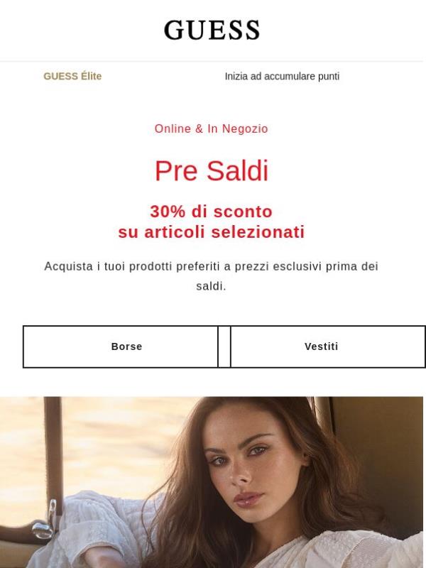 Pre Saldi -30% | Non perderli