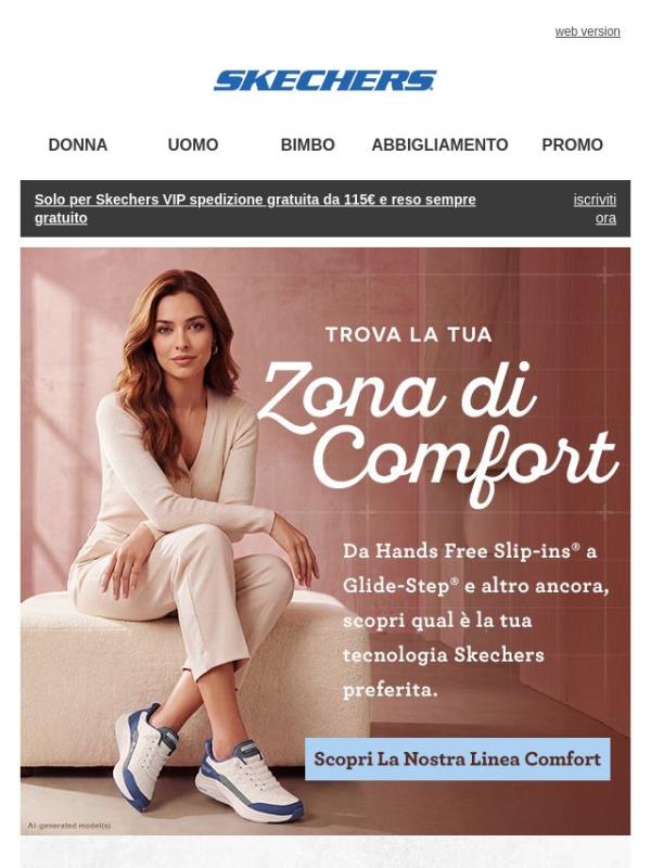 Trova la tecnologia comfort più adatta a te 👟💙