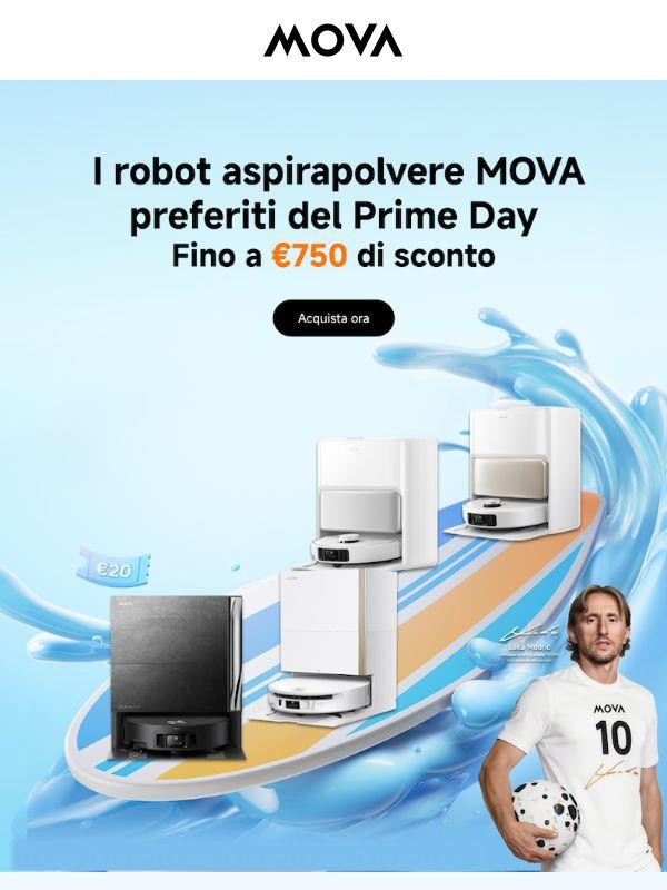 ⭐ I più apprezzati per un motivo: i robot aspirapolvere MOVA preferiti del Prime Day
