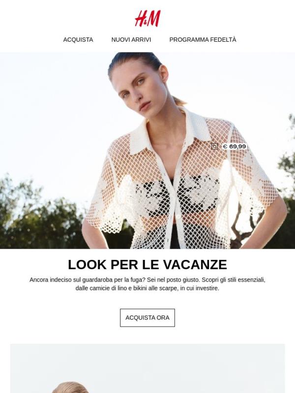 Il guardaroba per le vacanze è qui