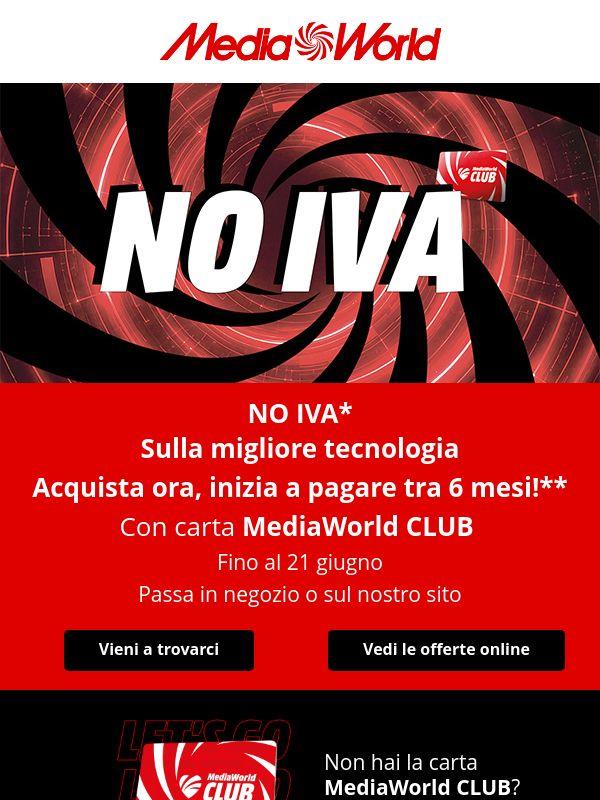 NO IVA con la Carta CLUB fino al 21/06