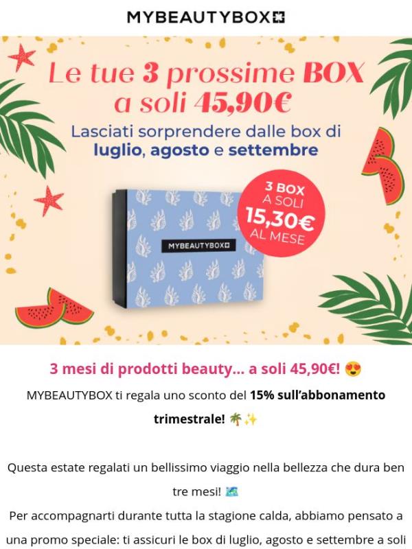 🎁 Jekoo, 3 beauty box a prezzo mini