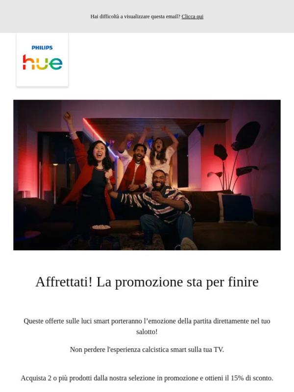 Fino al -25%: sta per finire...