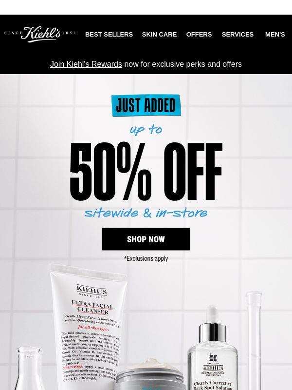 ✨ JUST ADDED: 50% OFF Select Favorites Online & In-Store!