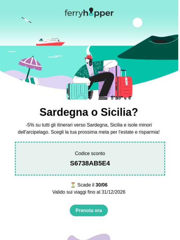 🚢 -5% per Sicilia e Sardegna