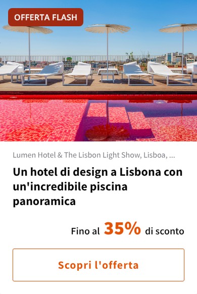 Un hotel di design a Lisbona con un'incredibile piscina panoramica