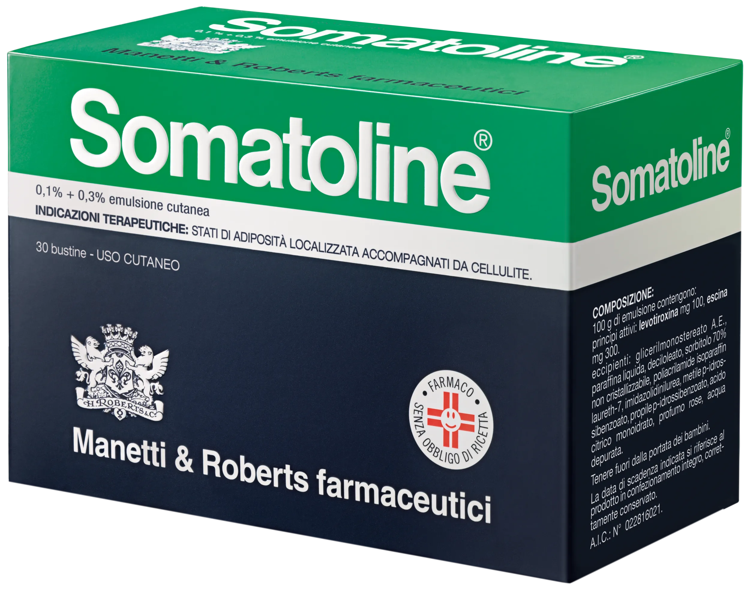 Somatoline Emulsione Cutanea 0,1% + 0,3% Anti Cellulite 30 Bustine