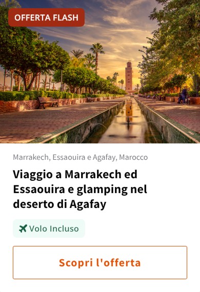 Viaggio a Marrakech ed Essaouira e glamping nel deserto di Agafay
