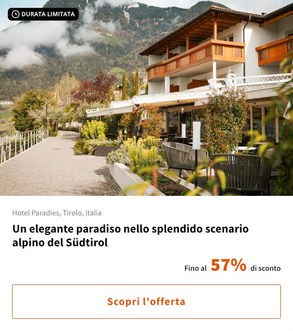 Un elegante paradiso nello splendido scenario alpino del Südtirol