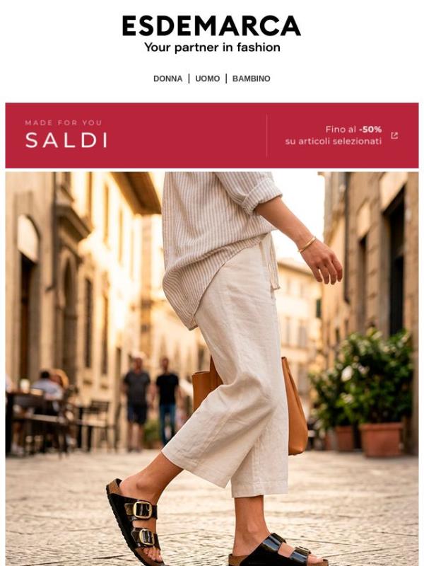 I Saldi sono iniziati! Fino al -50% sui tuoi marchi preferiti