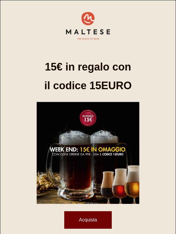 Il codice sconto di 15€ che tutti aspettavano è tornato 🎉