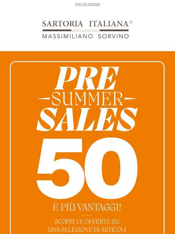 Benvenuta Estate: Presaldi fino al -50 ☀
