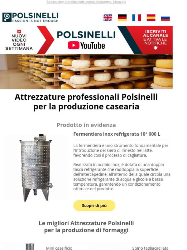 Ottimizza la tua produzione di formaggio con Polsinelli 🧀