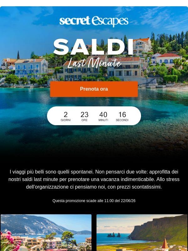 Saldi last minute iniziati: fai le valigie!