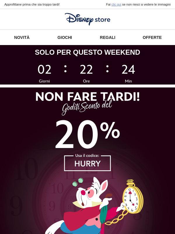 SCONTO DEL 20% ⏰ SOLO PER QUESTO WEEKEND