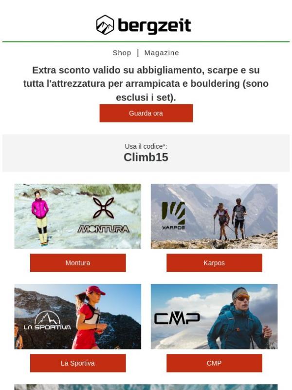 Extra sconto La Sportiva, Montura e....