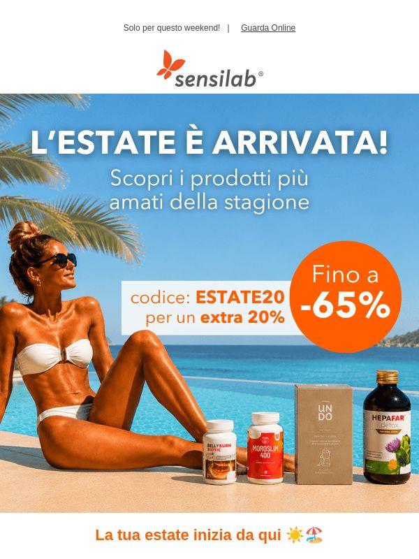 20% di sconto su TUTTO! 🏖️ L'estate inizia ora