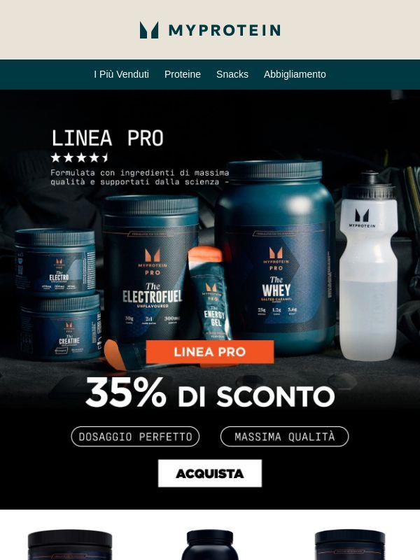 Inizia 💥 -35% sulla linea PRO