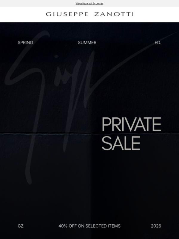 Private Sale | 40% Off