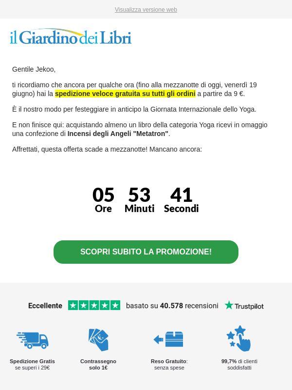 ⚡️ (Ultima Chiamata) Per te oggi Spedizione Veloce Gratis su tutti gli ordini