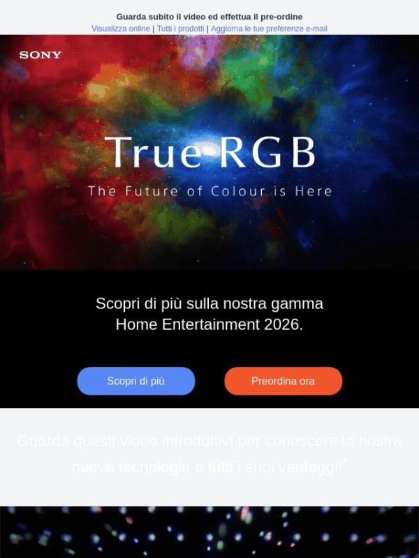 Cos'è un TV True RGB?