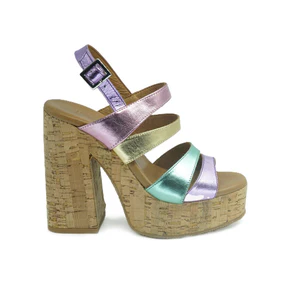 Sandali Donna Tacco Sughero