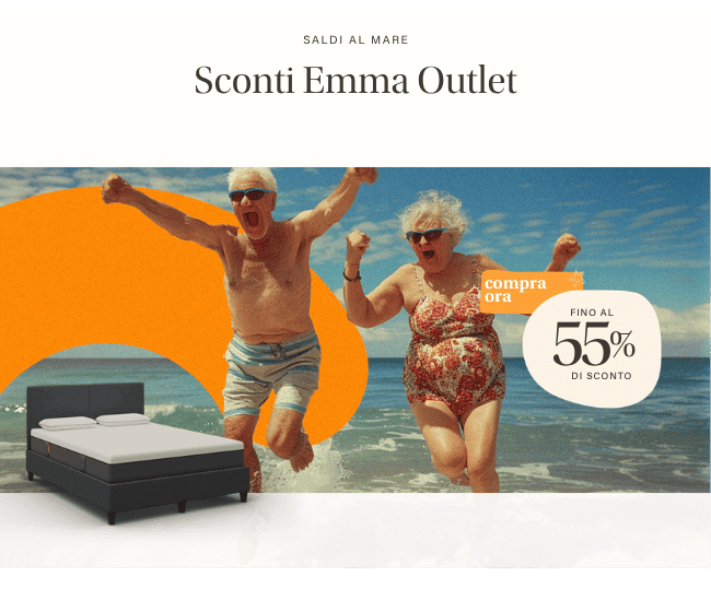 SALDI AL MARE Sconti Emma Outlet compra ora FINO AL 55% DI SCONTO