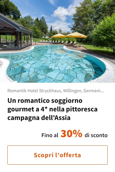 Un romantico soggiorno gourmet a 4* nella pittoresca campagna dell'Assia
