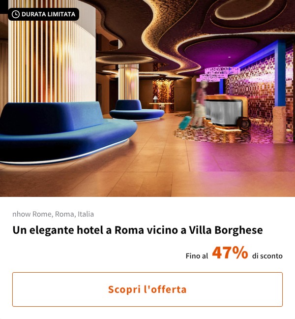Un elegante hotel a Roma vicino a Villa Borghese