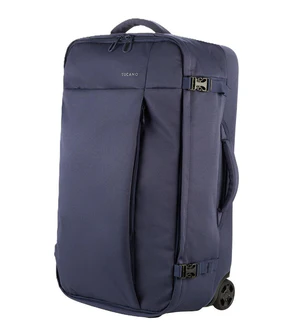 Trolley Medio Due Ruote in Tessuto Blu