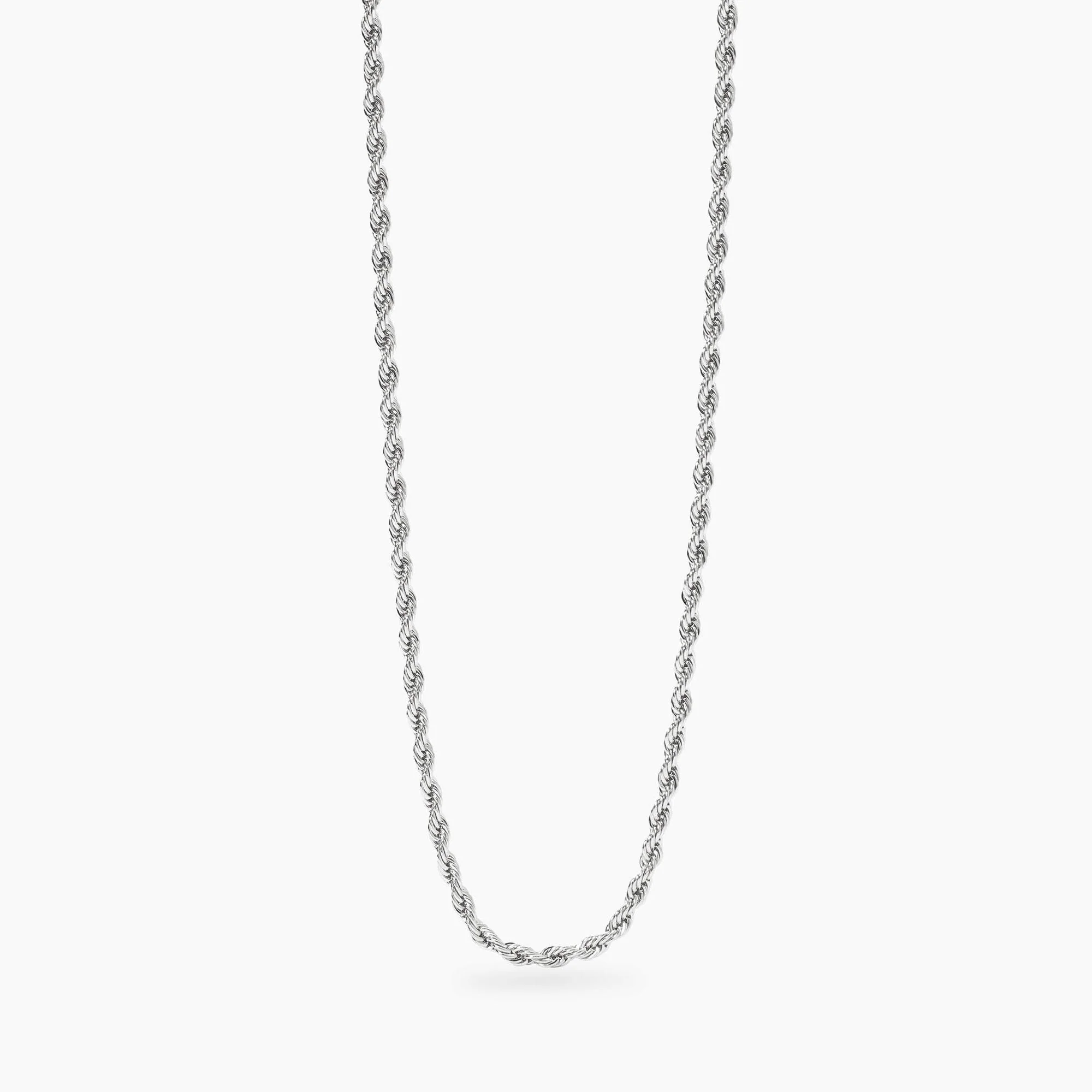 Image of Collana con catena corda in acciaio STYLE 07
