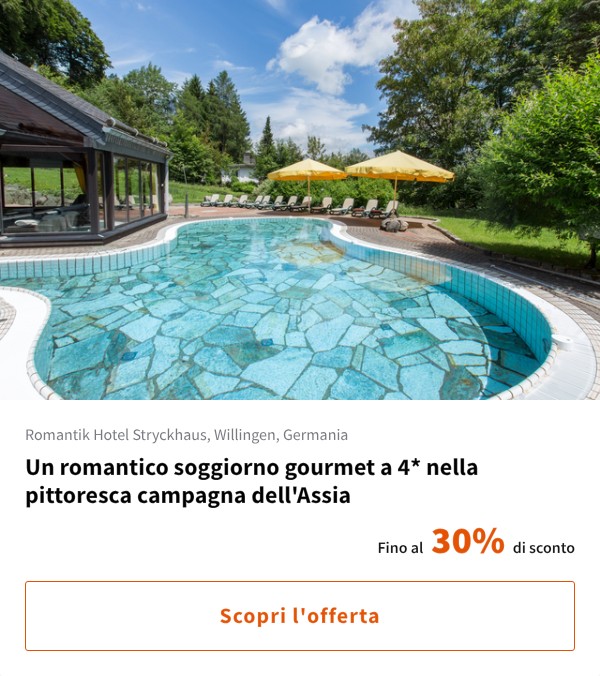 Un romantico soggiorno gourmet a 4* nella pittoresca campagna dell'Assia