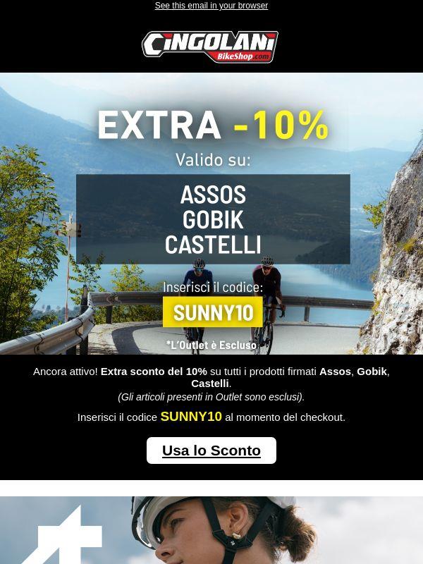 EXTRA -10% ASSOS, GOBIK, CASTELLI