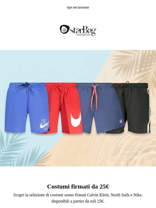 😍Costumi uomo Calvin Klein, North Sails e Nike da 25€