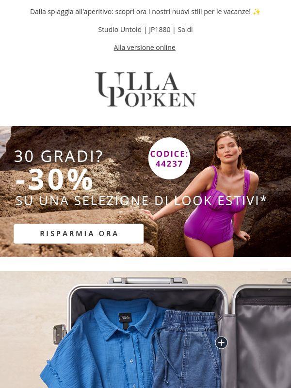 🥳  -30% su una selezione di look estivi ☀️