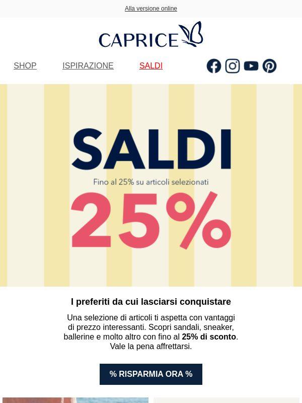🔥 Fino al 25% di risparmio. Stili selezionati in sconto