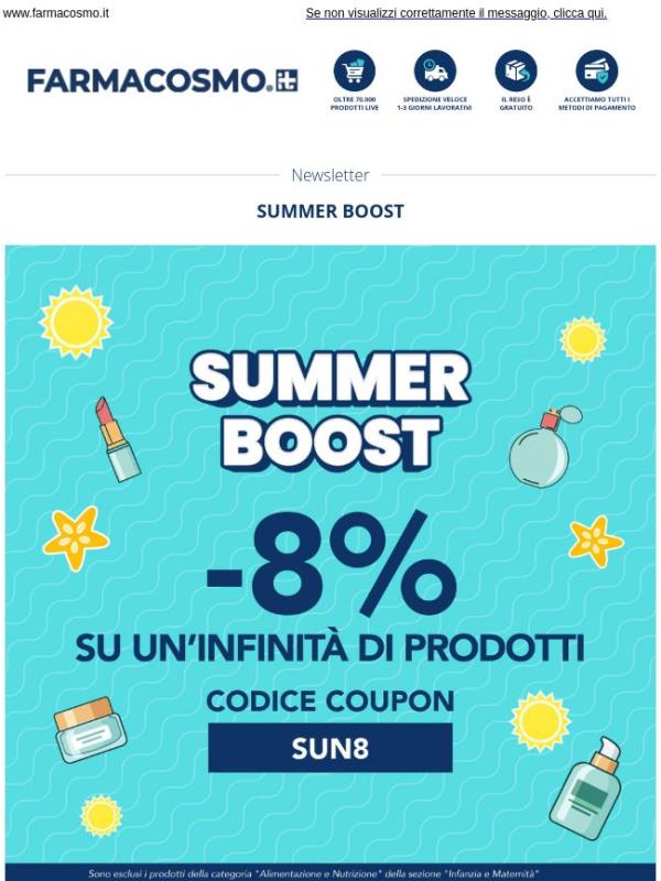 🔋 -8% su TUTTO* per l’inizio dell’estate: solo 48 ore di promo!