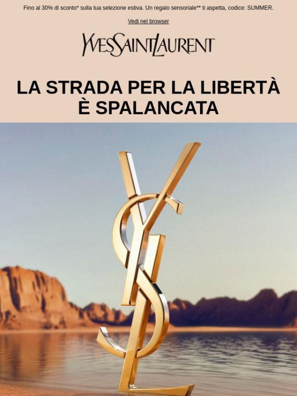 La tua libertà estiva YSL inizia ora!
