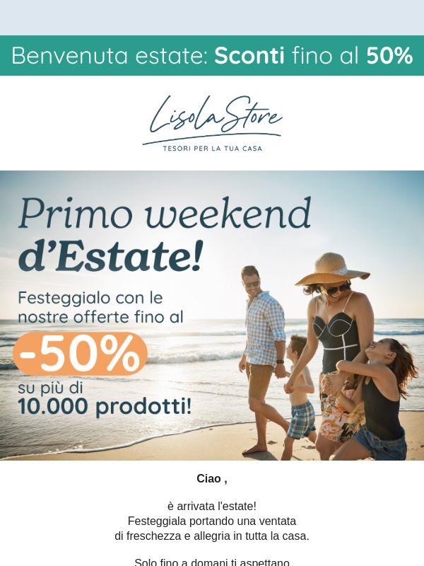 🏝️ Benvenuta estate: solo fino a domani puoi usufruire di Sconti fino al 50% su tutti i prodotti