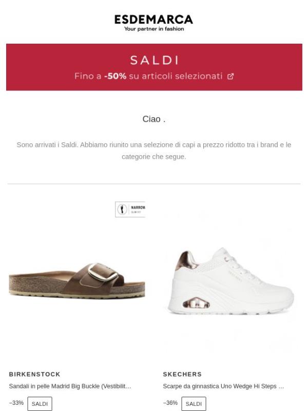 Sono arrivati i Saldi sui Suoi brand