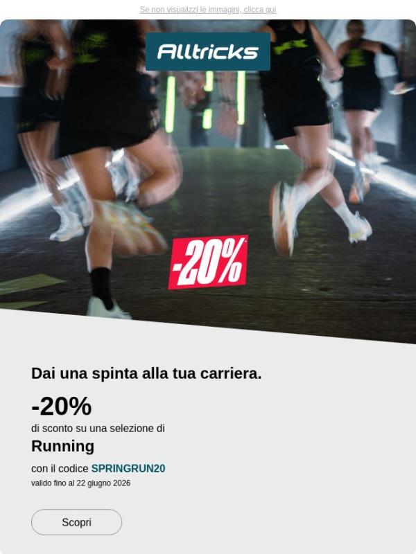 Codici sconto su biciclette, articoli per il running e attrezzatura outdoor !