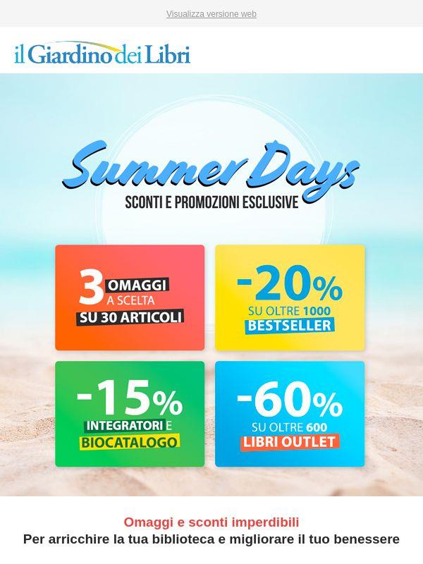 Summer Days: Due giorni di sconti imperdibili e omaggi esclusivi!