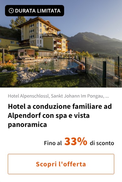 Hotel a conduzione familiare ad Alpendorf con spa e vista panoramica