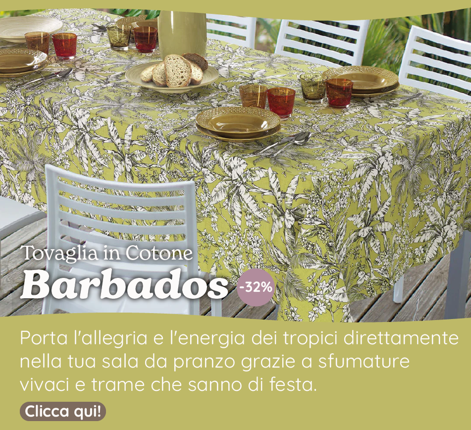Tovaglia in Cotone con Fantasia - Barbados