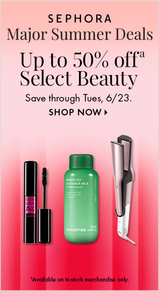 Up to 50% off Select Beauty