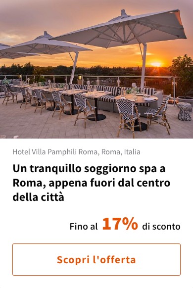 Un tranquillo soggiorno spa a Roma, appena fuori dal centro della città