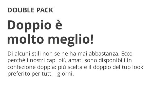 Double pack