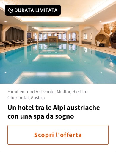 Un hotel tra le Alpi austriache con una spa da sogno