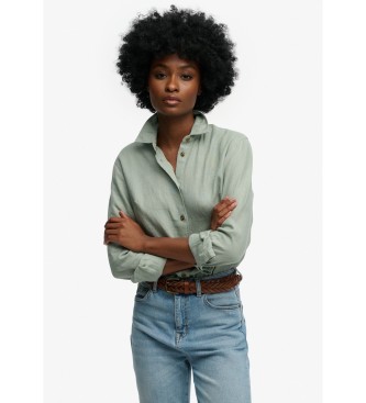 Camicia Premium di Lino verde