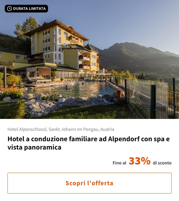 Hotel a conduzione familiare ad Alpendorf con spa e vista panoramica